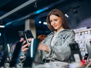 Clientes en un franquicias de informática