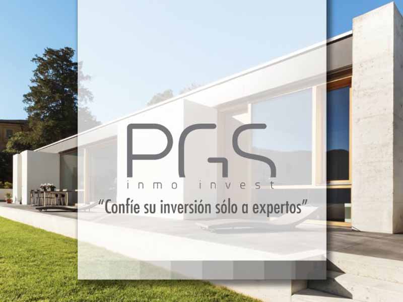 Cartel comercial de la agencia inmobiliaria PGS Inmovest