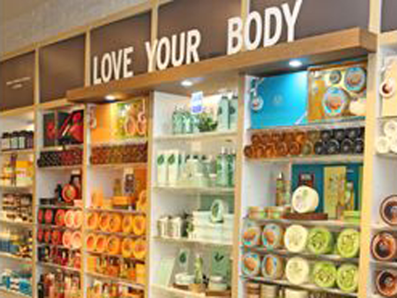 Productos de la franquicia de The Body Shop