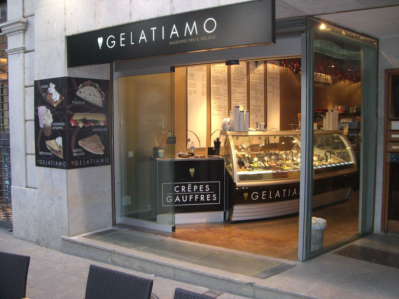 Franquicia Gelatiamo exterior de un local