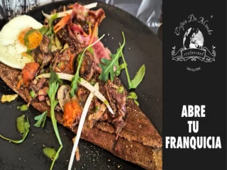 Crêpe salada de la franquicia Crêpes Du Monde