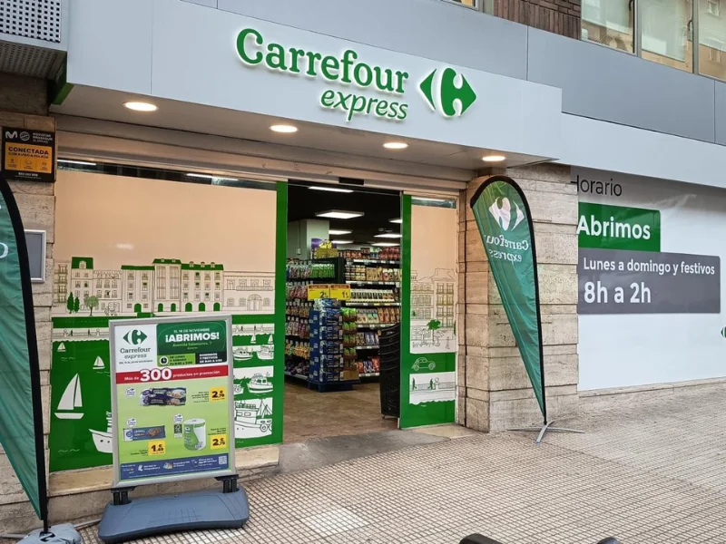 Fachada franquicia Carrefour Express