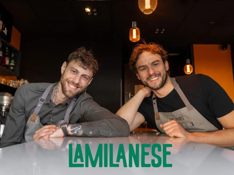 Niccolò y Alessandro, fundadores de la franquicia La Milanese