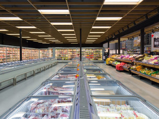 Interior de un supermercado Transgourmet Ibérica