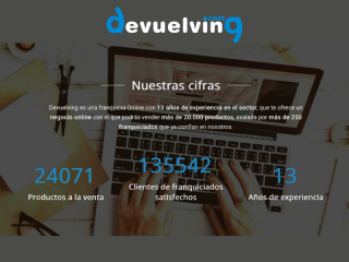 Logotipo con ordenador de Devuelving