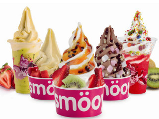 diferentes tipos de yogurt helado dela franquicia Smöoy