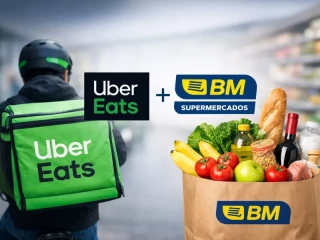 Alianza Uber Eats y BM Supermercados